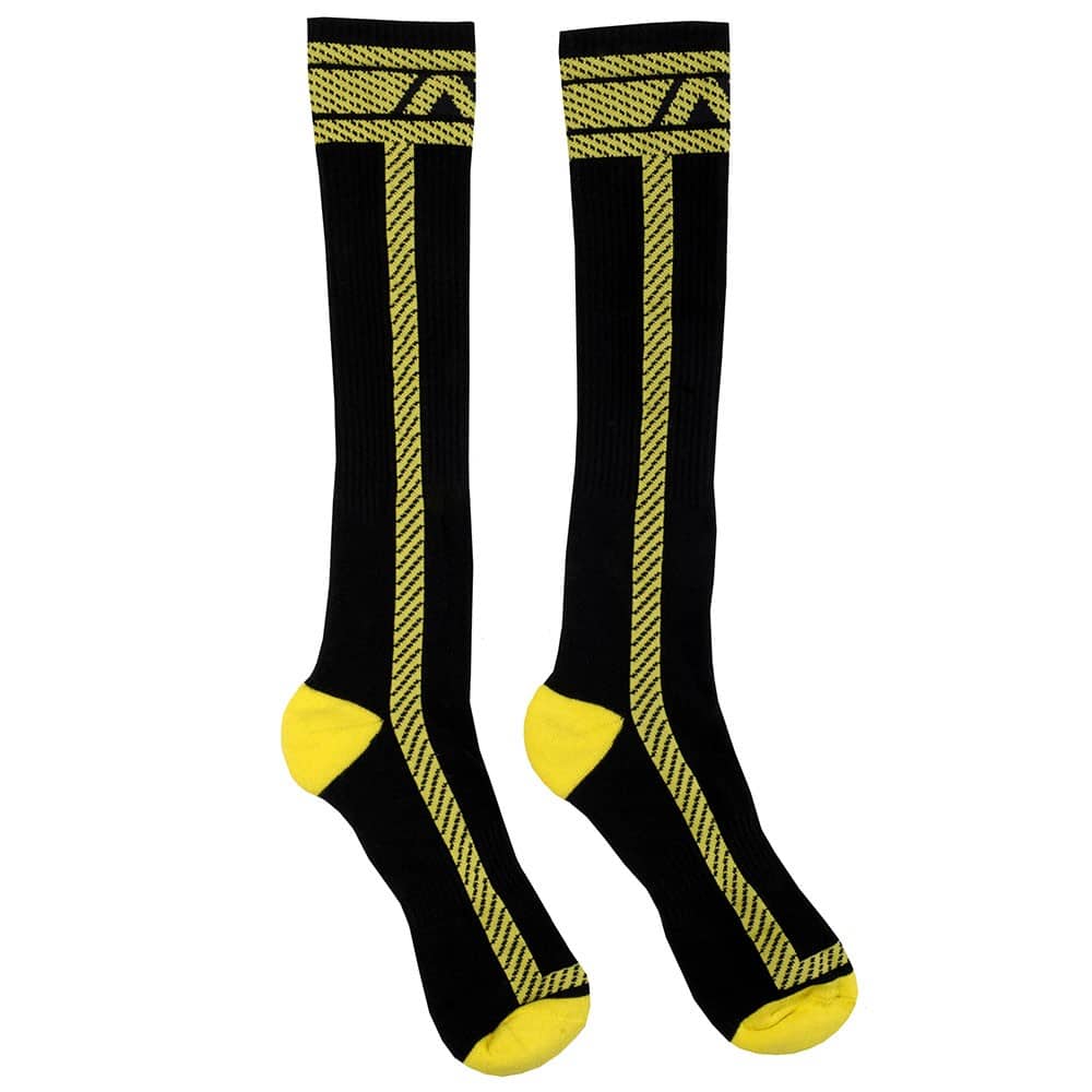 AD Fetish Fetish Long Socks - Black - Yellow | INDERWEAR