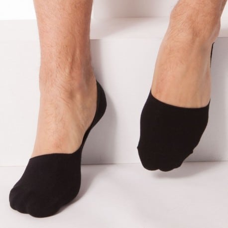 DIM 2-Pack of Invisible Liner Socks - Black