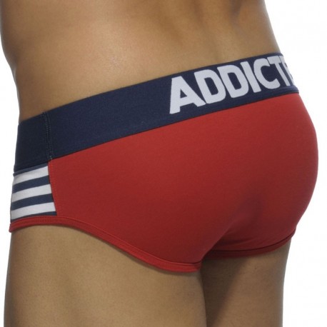 Addicted Sailor Stripes Brief - Red