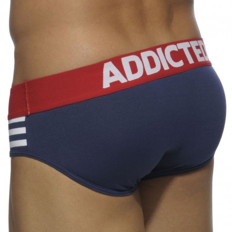 Addicted Sailor Stripes Brief - Navy