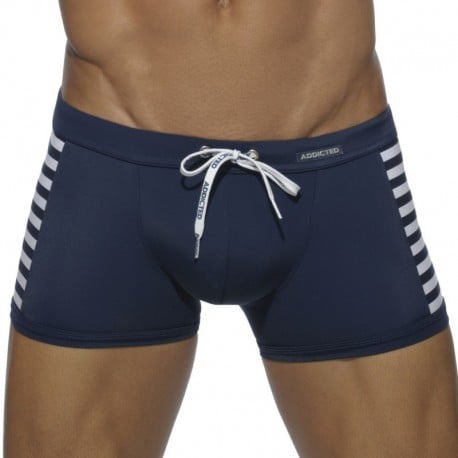 Mens square cut hot sale swim shorts