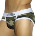 ES Collection Camouflage Basic Brief - Green