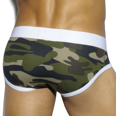 ES Collection Camouflage Basic Brief - Green