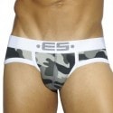 ES Collection Camouflage Basic Brief - Grey