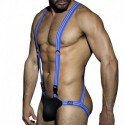 AD Fetish Jock Singlet - Black - Royal