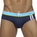 Addicted Sport Detail Binding Swim Brief - Navy