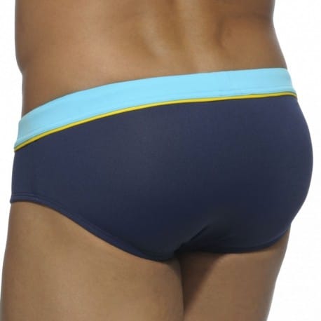 Addicted Sport Detail Binding Swim Brief - Navy