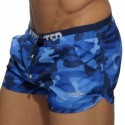 Addicted Double Waistband Swim Short - Navy Camo