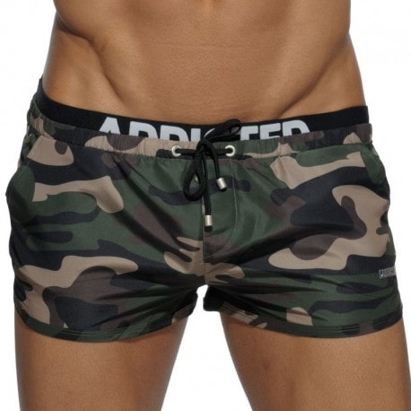 Camouflage swim shorts - ADDICTED : sale of Bath Shorts for men ADD