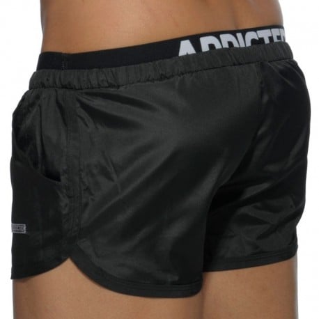 Addicted Short de Bain Double Waistband Noir