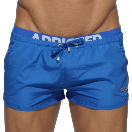 Addicted Double Waistband Swim Short - Royal | INDERWEAR