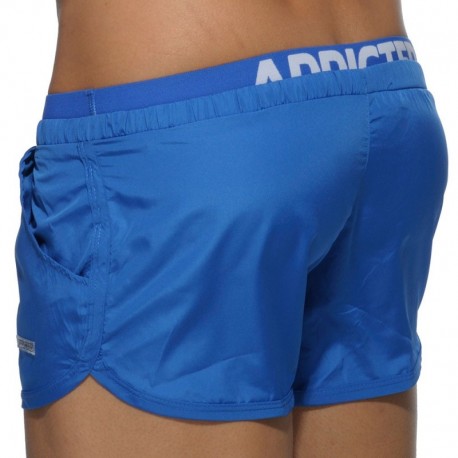 Addicted Double Waistband Swim Short - Royal