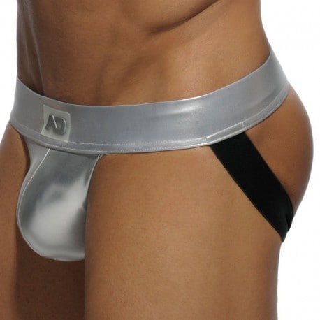 Addicted Jock Strap Metallic Argent