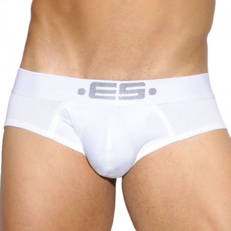 ES Collection Basic Cotton Brief - White