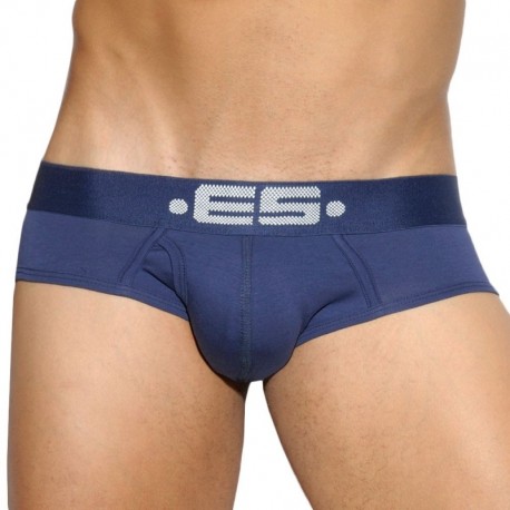 ES Collection Basic Cotton Brief - Navy