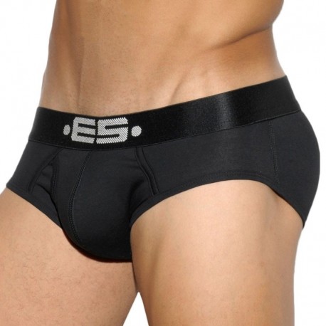 ES Collection Basic Cotton Brief - Black