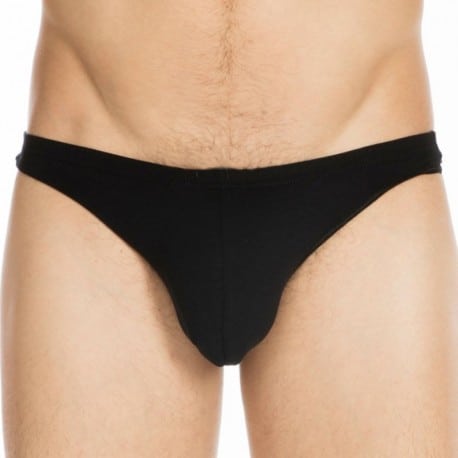 HOM Smart Cotton Freddy Thong - Black