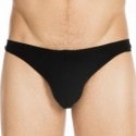 HOM Smart Cotton Freddy Thong - Black