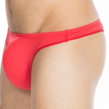 HOM Smart Cotton Freddy Thong - Red