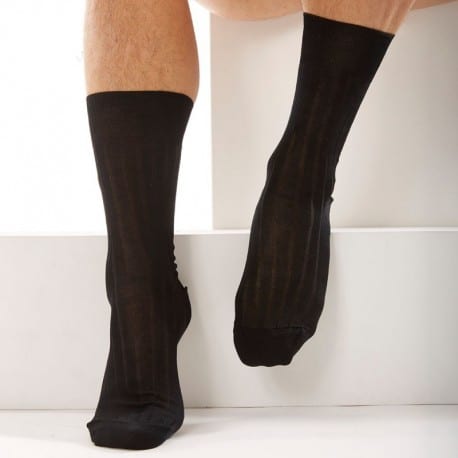 DIM 2-Pack Lisle Socks - Black