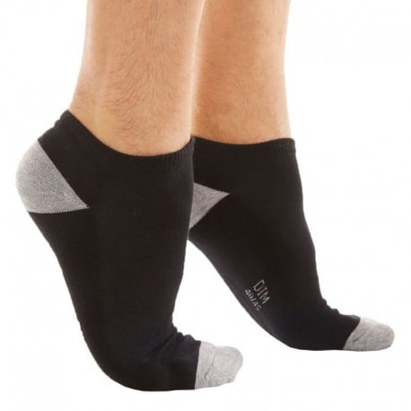 Tommy Hilfiger Lot de 2 paires de chaussettes hautes homme 432008001 43-46  Noir