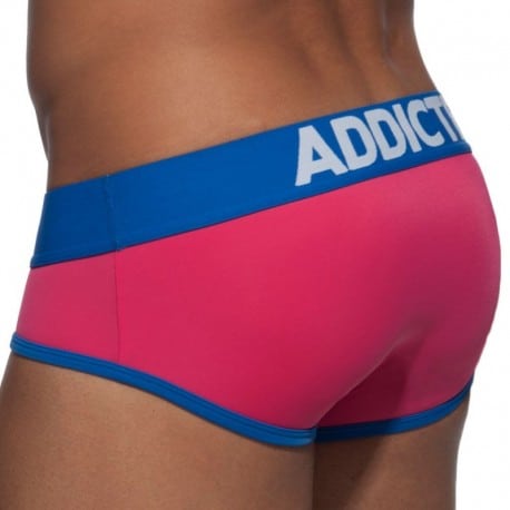 Addicted Slip Swimderwear Push Up Rose Fuchsia - Bleu