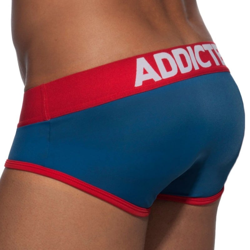 Addicted Swimderwear Push Up Brief - Cobalt - Red