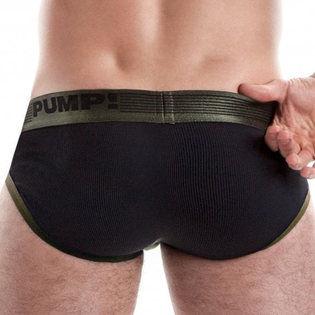 Ribbed Brief - Military Green