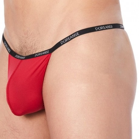 Hom Men Red Plume temptation G-string thong underwear size S M L XL