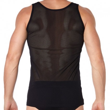 Doreanse Sportive Mesh Tank Top - Black