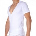 Doreanse Essential Super Low V-Neck T-Shirt - White