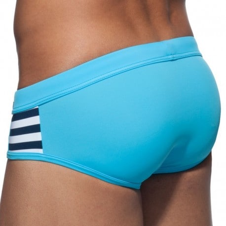 Addicted Sailor Colored Swim Brief - Turquoise