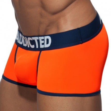 Maillot de Bain Boxer Long Homme SPEEDO BOOST Noir Orange