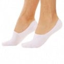 DIM 2-Pack of Invisible Liner Bobby Socks - White