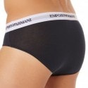 Emporio Armani 2-Pack Cotton Stretch Briefs - White - Navy