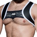 AD Fetish Carabiner Harness - Black - White