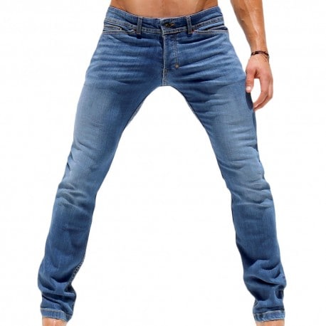 Rufskin Colton Slim Fit Stretch Cotton Jeans Distressed DM2100 at  International Jock