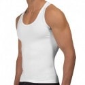 Rounderbum Cotton Compression Tank Top - White