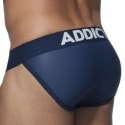 Addicted 3-Pack Mesh Bikini Push Up Briefs - White - Navy - Black