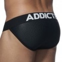 Addicted 3-Pack Mesh Bikini Push Up Briefs - White - Navy - Black