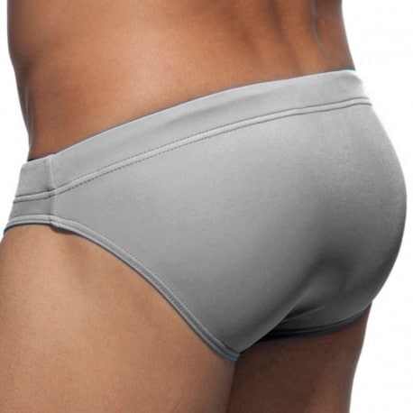 Addicted Basic Swim Brief - Silver