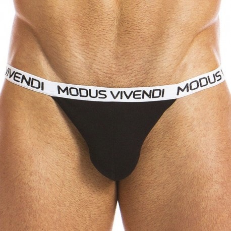 Modus Vivendi Eggs Tanga Brief - Black