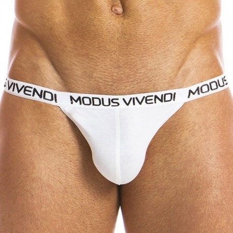 Modus Vivendi Eggs Tanga Brief - White