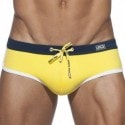 Addicted Slip de Bain Uni Jaune