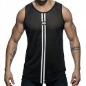 Addicted Double Stripe Tank Top - Black