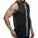 Addicted Double Stripe Tank Top - Black