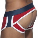 ES Collection Double Side Bottomless Boxer - Red - Navy