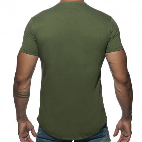 Basic U-Neck T-Shirt - Khaki