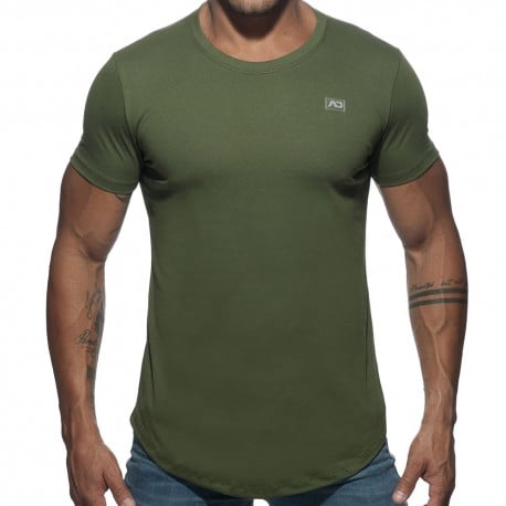 Basic U-Neck T-Shirt - Khaki