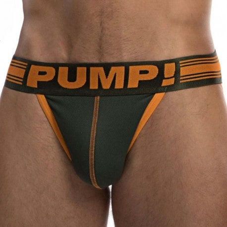 Pump! Squad Free-Fit Jock Strap - Khaki